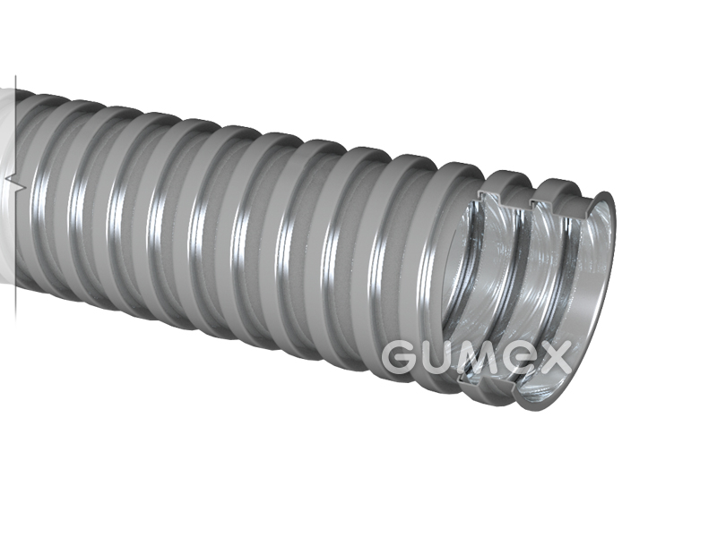 METAL HOSE VA 108, 8/10mm, IP40, Edelstahl, +600°C, grau, 